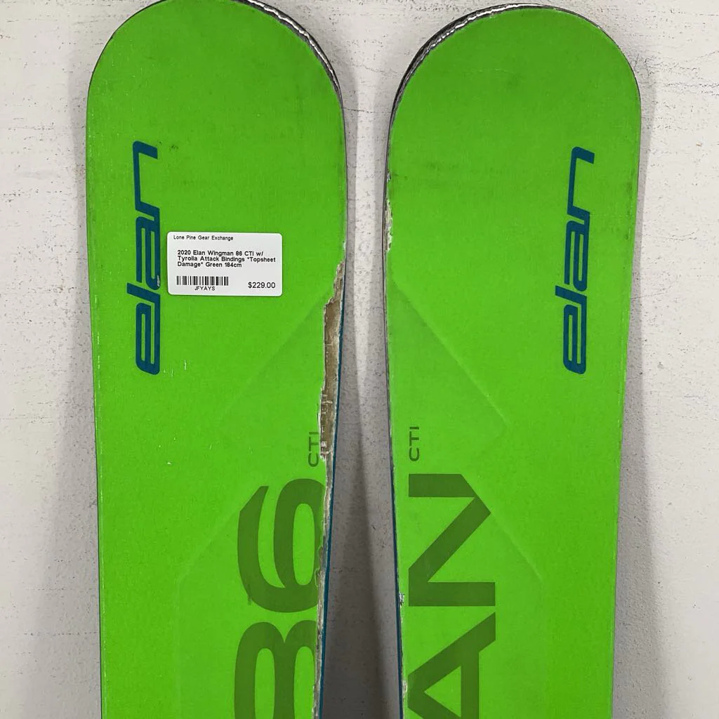 2020 Elan Wingman 86 CTI w/ Tyrolia Attack Bindings *Topsheet Damage* - Image 3