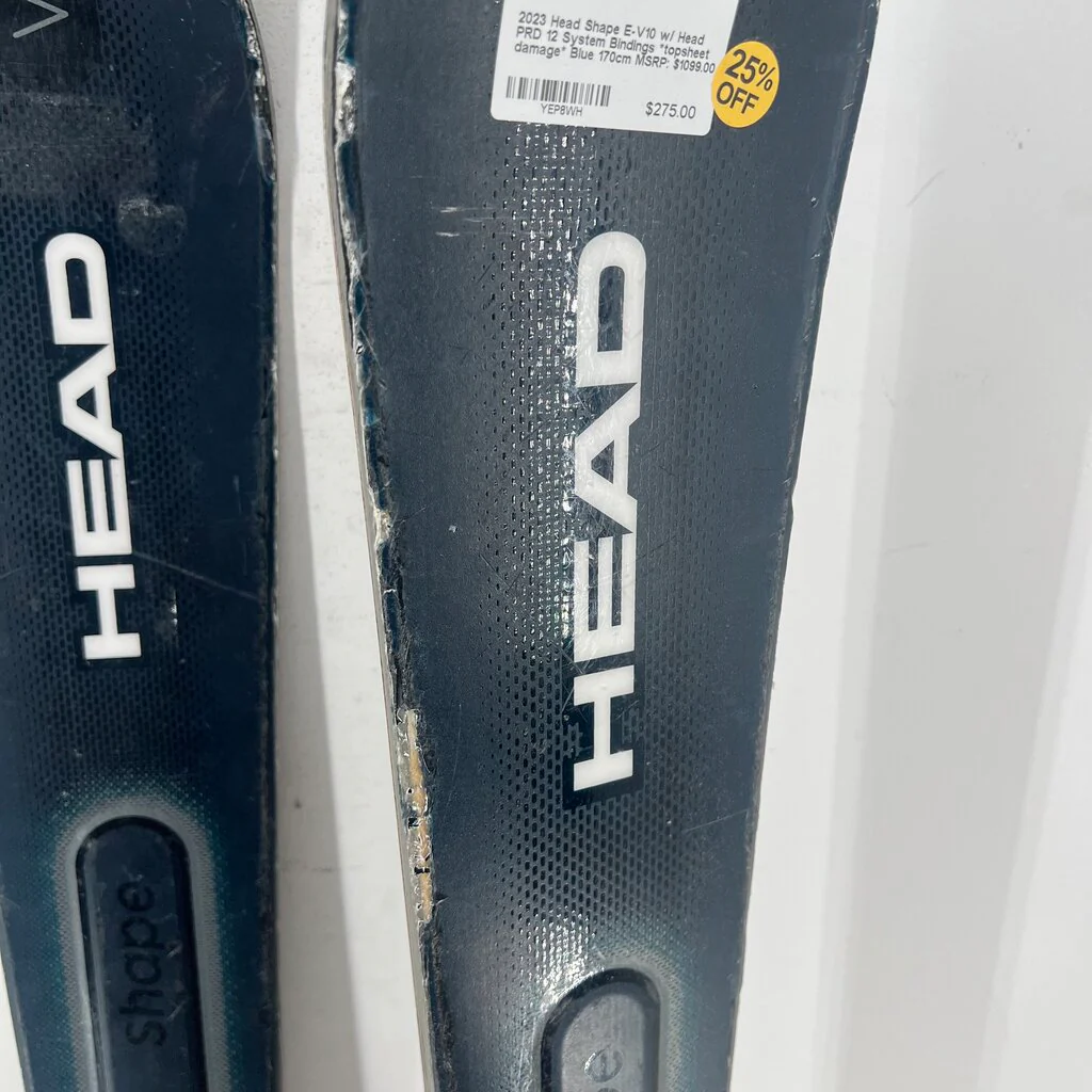 2023 Head Shape E-V10 w/ Head PRD 12 System Bindings *topsheet damage* - Image 3