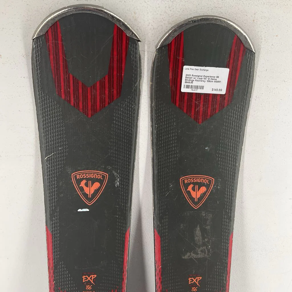 2023 Rossignol Experience 86 Basalt w/ Look NX 12 Demo Bindings - Image 3