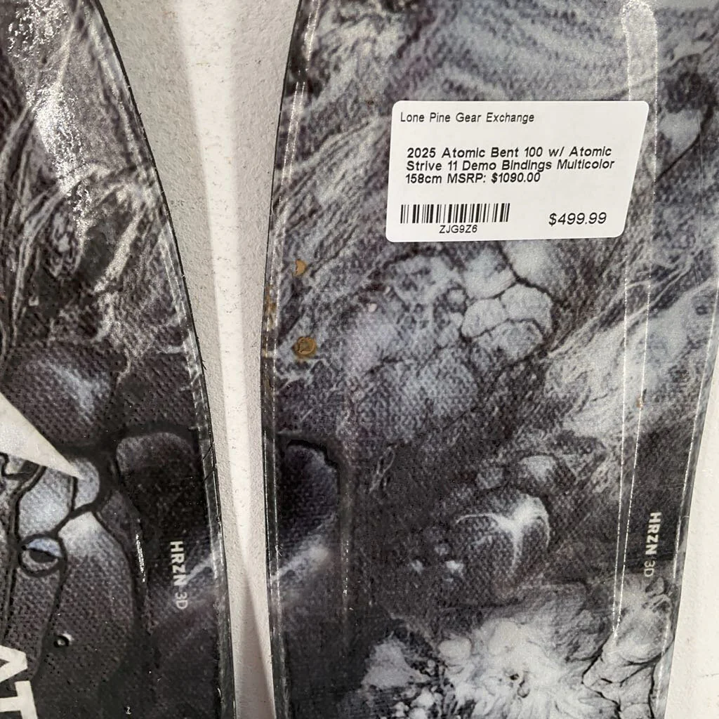 2025 Atomic Bent 100 w/ Atomic Strive 11 Demo Bindings - Image 3
