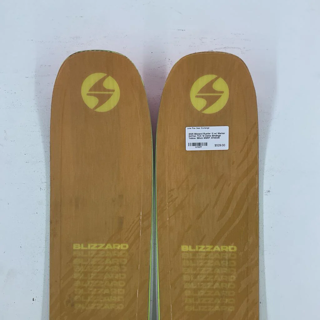 2025 Blizzard Rustler 11 w/ Marker Griffon TCX 13 Demo Bindings - Image 4