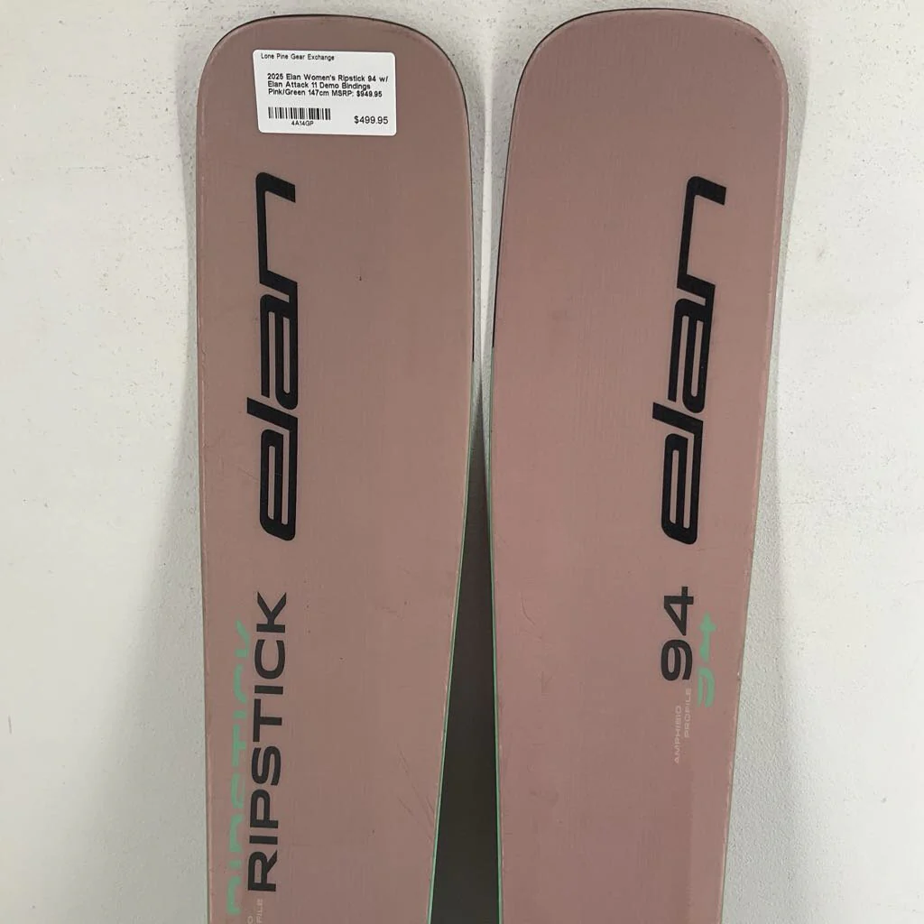2025 Elan Women's Ripstick 94 w/ Elan Attack 11 Demo Bindings - Image 3