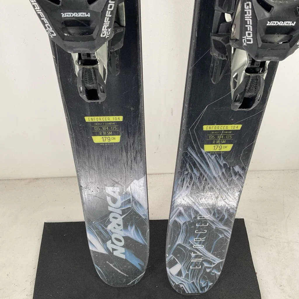 2025 Nordica Enforcer 104 w/ Marker Griffon 13 Demo Bindings - Image 6