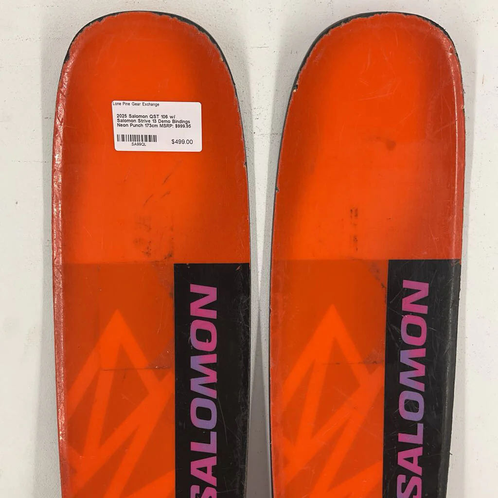 2025 Salomon QST 106 w/ Salomon Strive 13 Demo Bindings - Image 102
