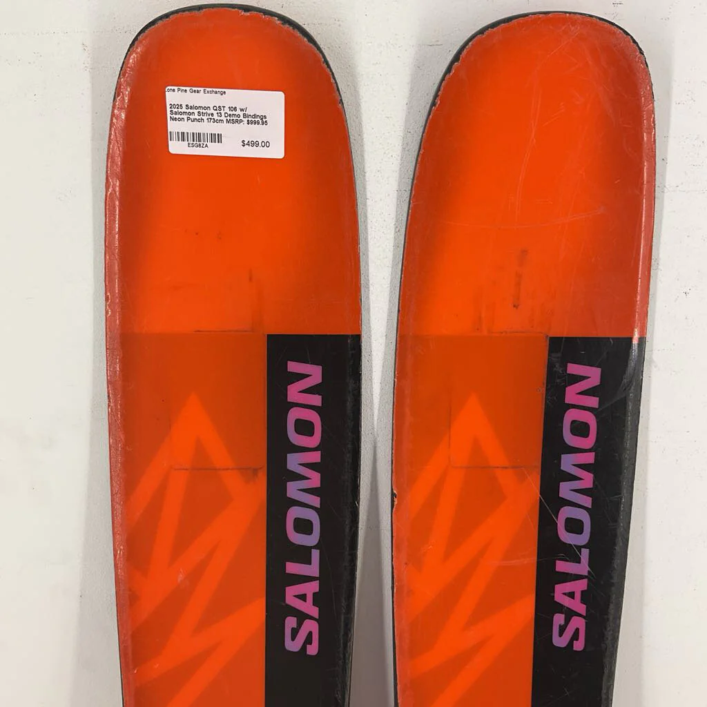 2025 Salomon QST 106 w/ Salomon Strive 13 Demo Bindings - Image 110