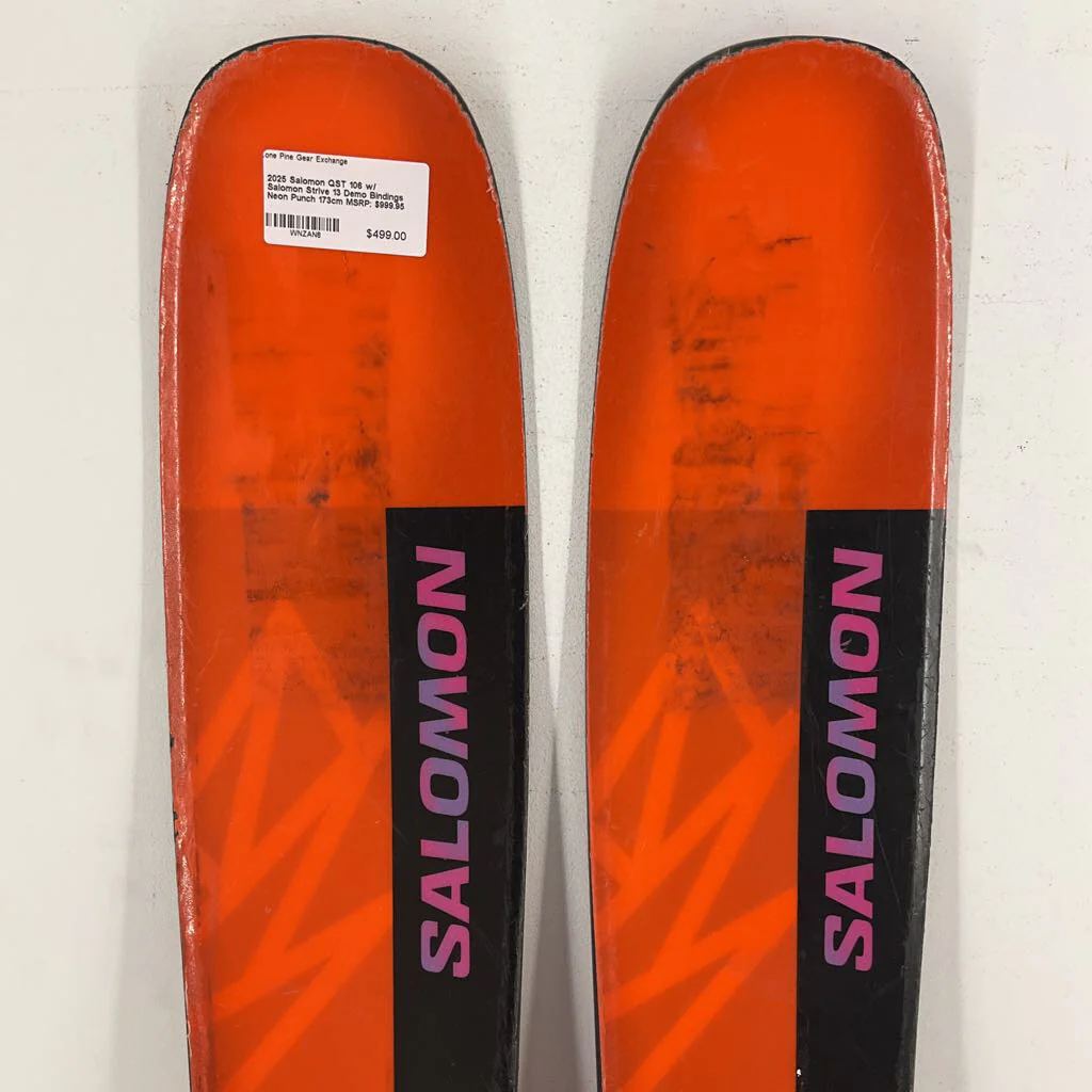2025 Salomon QST 106 w/ Salomon Strive 13 Demo Bindings - Image 119
