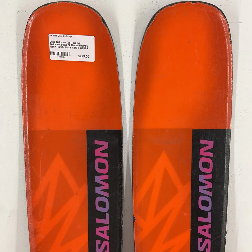 2025 Salomon QST 106 w/ Salomon Strive 13 Demo Bindings - Image 144