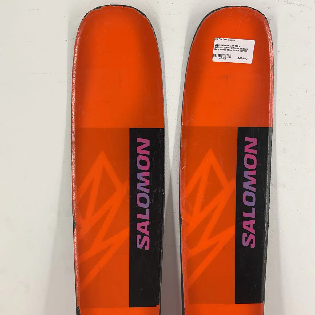 2025 Salomon QST 106 w/ Salomon Strive 13 Demo Bindings - Image 154