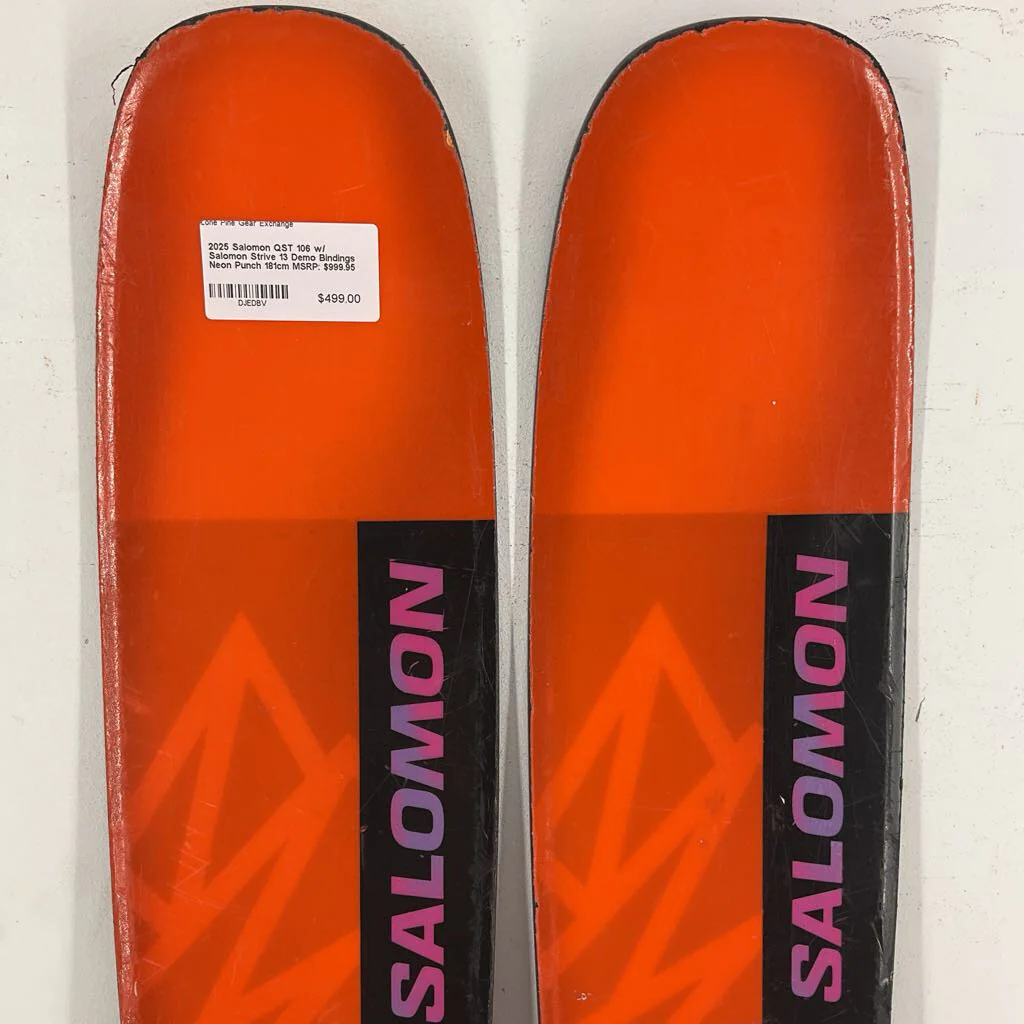 2025 Salomon QST 106 w/ Salomon Strive 13 Demo Bindings - Image 163