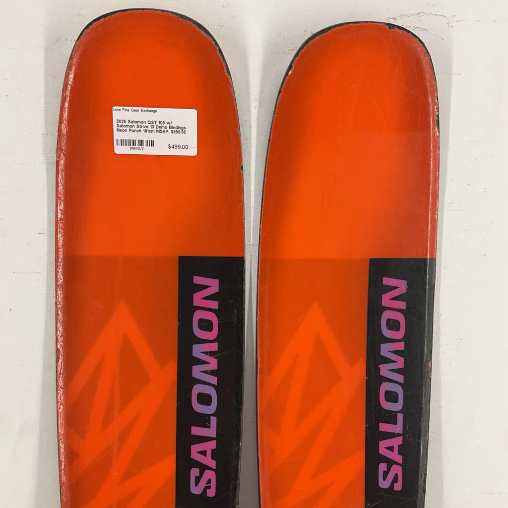 2025 Salomon QST 106 w/ Salomon Strive 13 Demo Bindings - Image 176