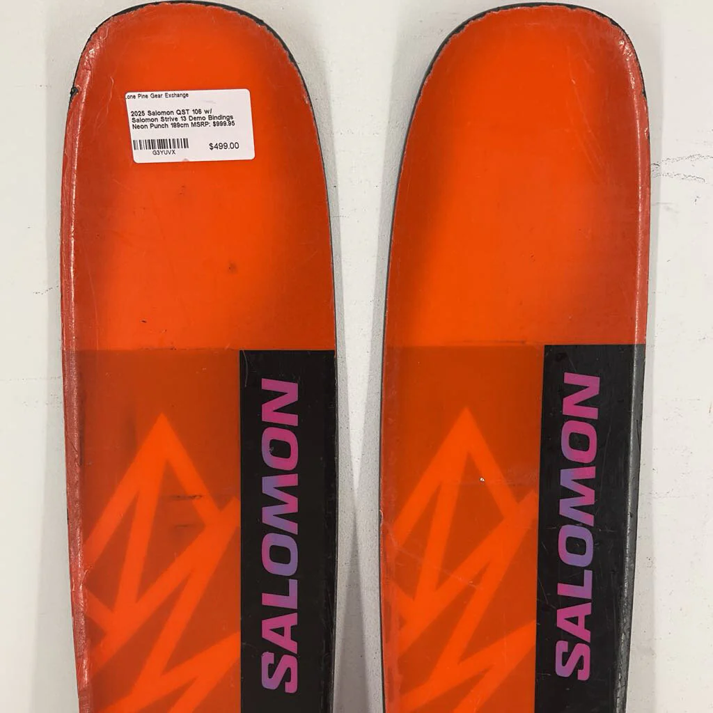 2025 Salomon QST 106 w/ Salomon Strive 13 Demo Bindings - Image 188