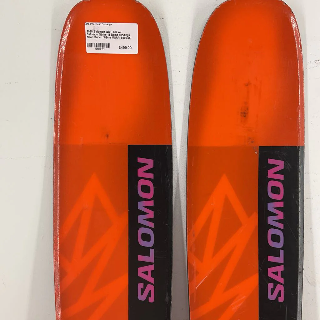 2025 Salomon QST 106 w/ Salomon Strive 13 Demo Bindings - Image 196
