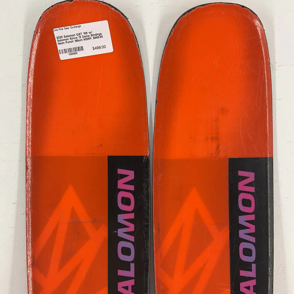 2025 Salomon QST 106 w/ Salomon Strive 13 Demo Bindings - Image 204