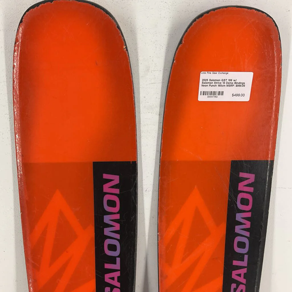 2025 Salomon QST 106 w/ Salomon Strive 13 Demo Bindings - Image 23