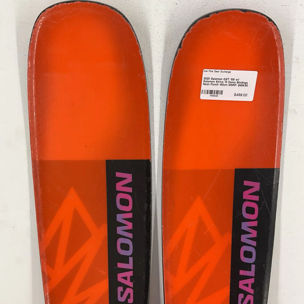2025 Salomon QST 106 w/ Salomon Strive 13 Demo Bindings - Image 3