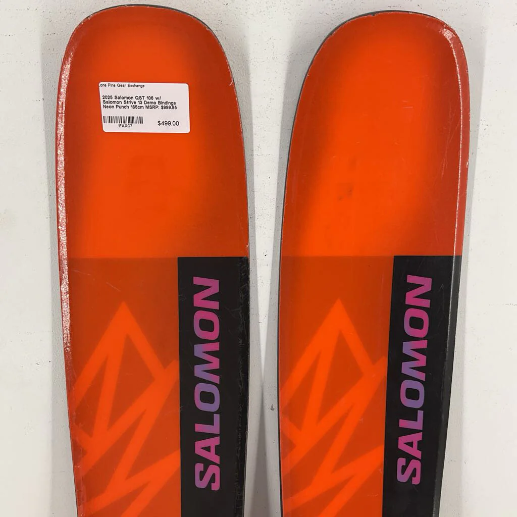 2025 Salomon QST 106 w/ Salomon Strive 13 Demo Bindings - Image 48
