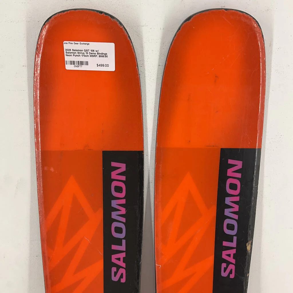 2025 Salomon QST 106 w/ Salomon Strive 13 Demo Bindings - Image 79