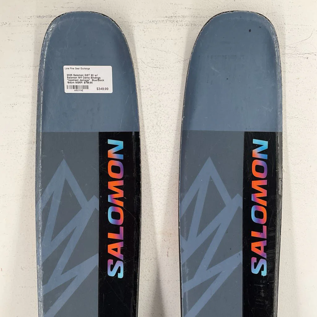 2025 Salomon QST 92 w/ Salomon M11 Demo Bindings *topsheet damage* - Image 19