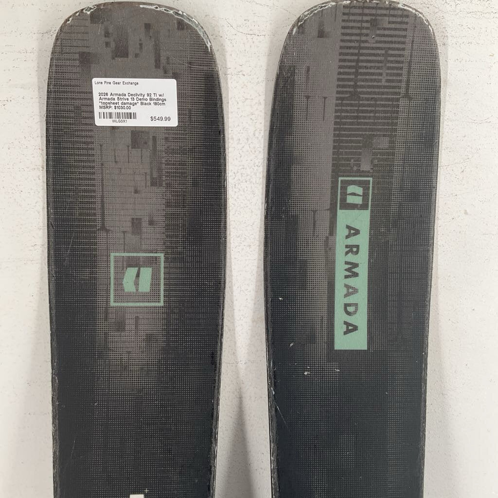 2026 Armada Declivity 92 Ti w/ Armada Strive 13 Demo Bindings *topsheet damage* - Image 19