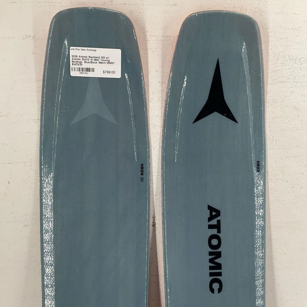 2026 Atomic Backland 102 w/ Atomic Shift2 10 MNC Touring Bindings - Image 3