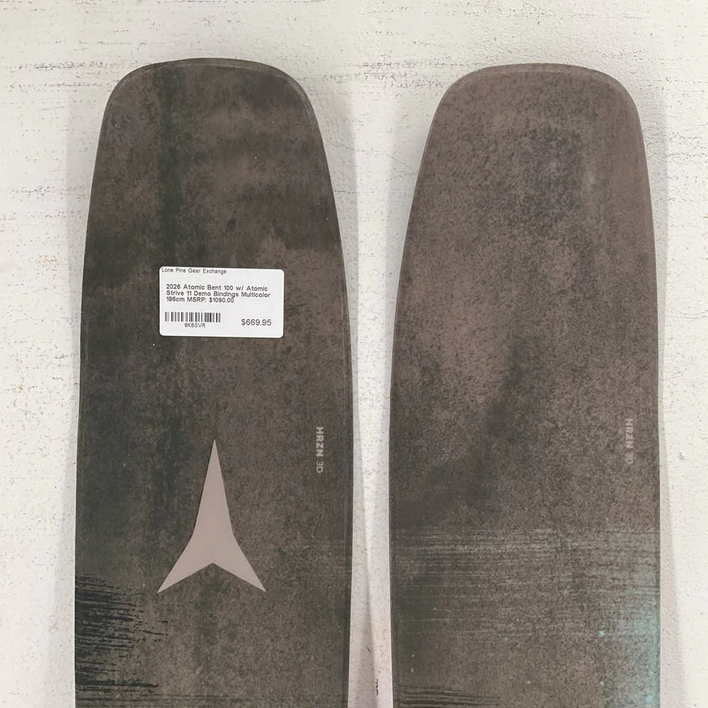 2026 Atomic Bent 100 w/ Atomic Strive 11 Demo Bindings - Image 21