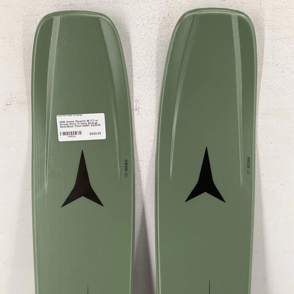 2026 Atomic Maverick 96 CTI w/ Arnada Strive 13 Demo Bindings - Image 3