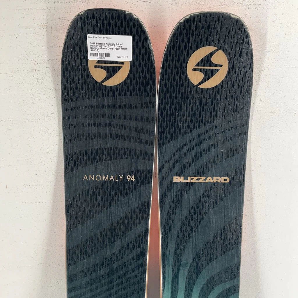 2026 Blizzard Anomaly 94 w/ Marker Griffon 13 TCX Demo Bindings - Image 11