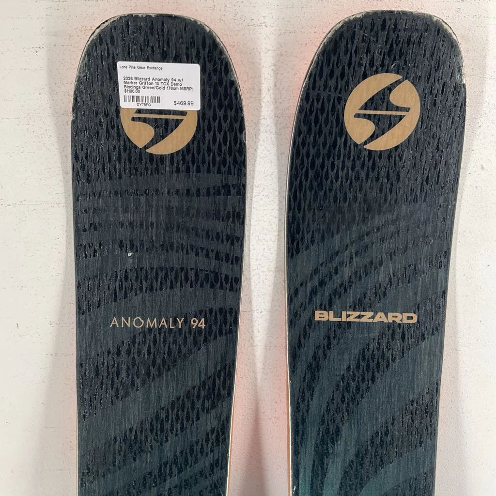 2026 Blizzard Anomaly 94 w/ Marker Griffon 13 TCX Demo Bindings - Image 3