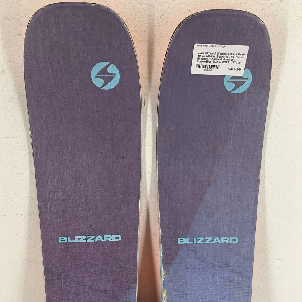 2026 Blizzard Women's Black Pearl 88 w/ Marker Squire 11 TCX Demo Bindings *topsheet damage* - Image 25