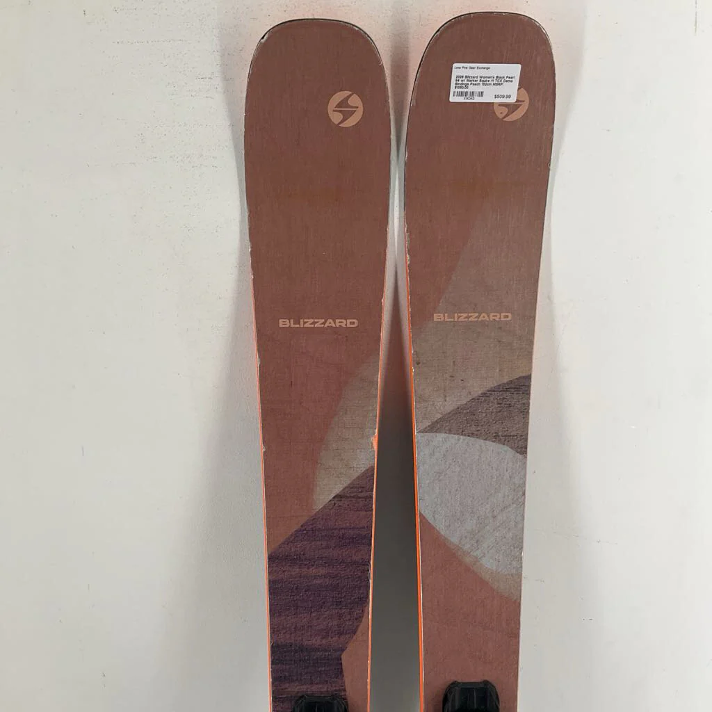 2026 Blizzard Women's Black Pearl 94 w/ Marker Squire 11 TCX Demo Bindings
