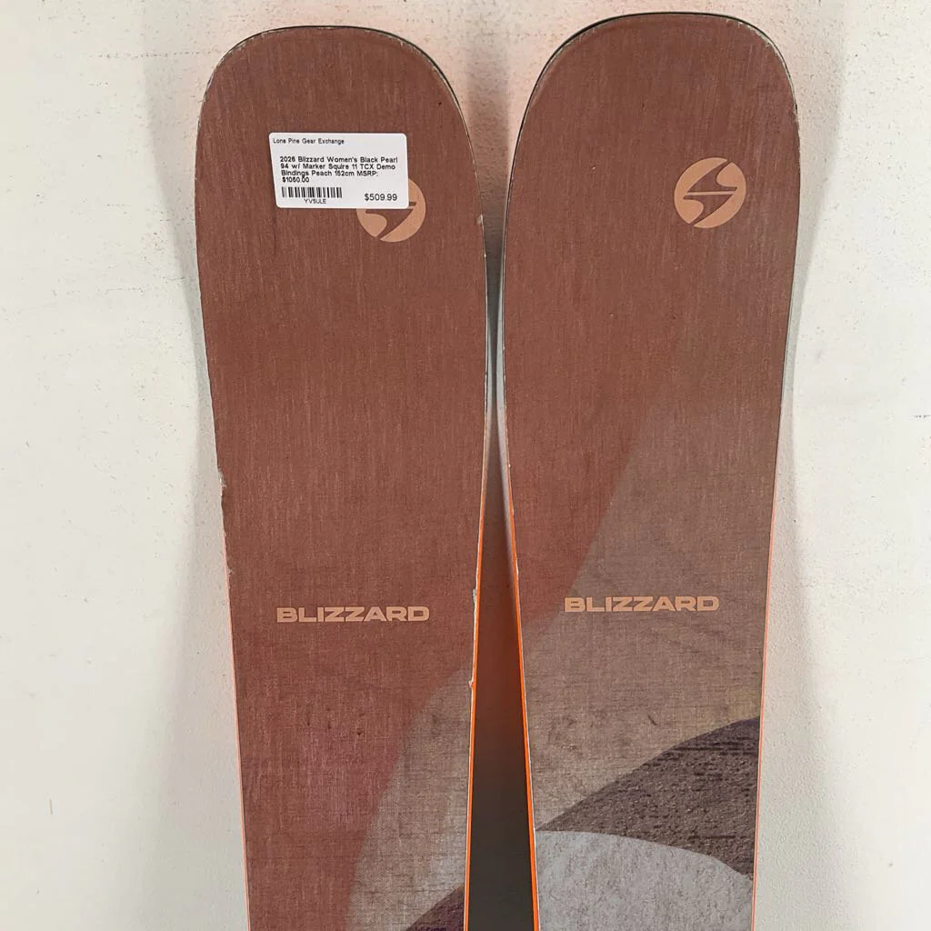2026 Blizzard Women's Black Pearl 94 w/ Marker Squire 11 TCX Demo Bindings - Image 11