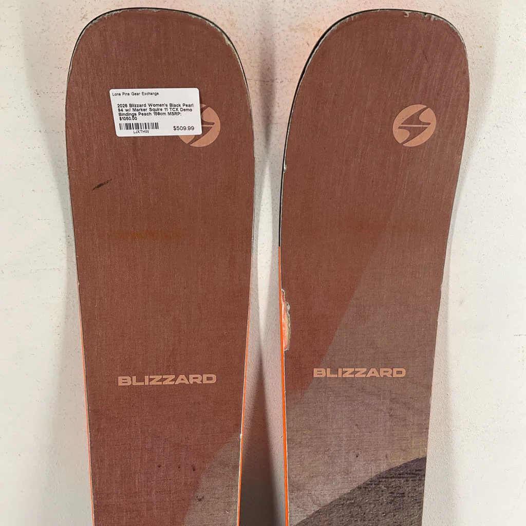 2026 Blizzard Women's Black Pearl 94 w/ Marker Squire 11 TCX Demo Bindings - Image 28