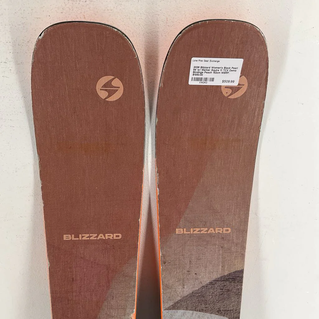 2026 Blizzard Women's Black Pearl 94 w/ Marker Squire 11 TCX Demo Bindings - Image 3