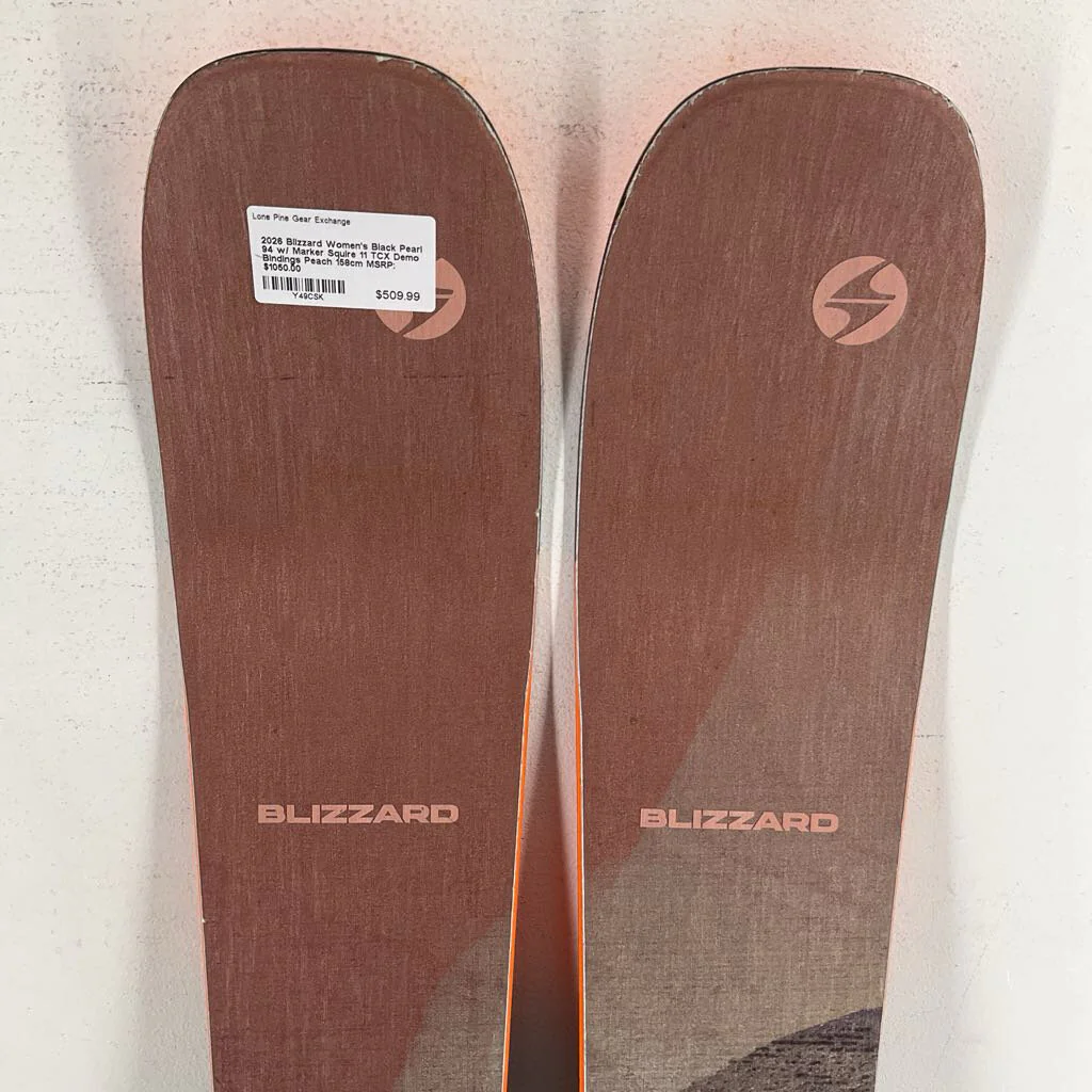 2026 Blizzard Women's Black Pearl 94 w/ Marker Squire 11 TCX Demo Bindings - Image 34