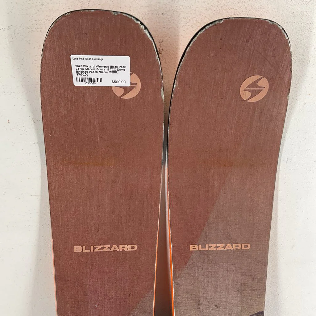 2026 Blizzard Women's Black Pearl 94 w/ Marker Squire 11 TCX Demo Bindings - Image 54