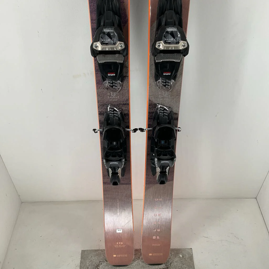 2026 Blizzard Women's Black Pearl 94 w/ Marker Squire 11 TCX Demo Bindings - Image 2