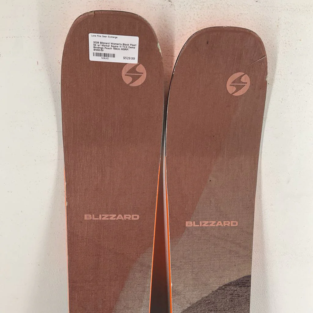 2026 Blizzard Women's Black Pearl 94 w/ Marker Squire 11 TCX Demo Bindings - Image 19