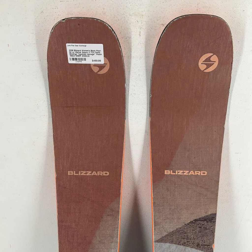 2026 Blizzard Women's Black Pearl 94 w/ Marker Squire 11 TCX Demo Bindings *topsheet damage* - Image 19