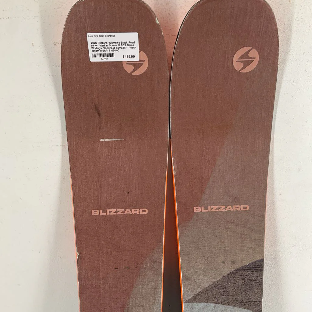 2026 Blizzard Women's Black Pearl 94 w/ Marker Squire 11 TCX Demo Bindings *topsheet damage* - Image 34