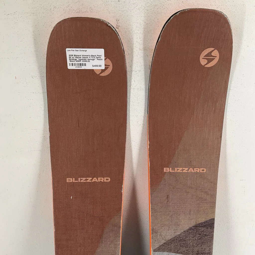 2026 Blizzard Women's Black Pearl 94 w/ Marker Squire 11 TCX Demo Bindings *topsheet damage* - Image 43