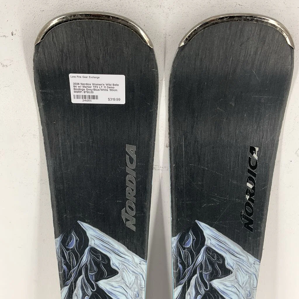 2026 Nordica Women's Wild Belle 84 w/ Marker TP2 LT 11 Demo Bindings - Image 11
