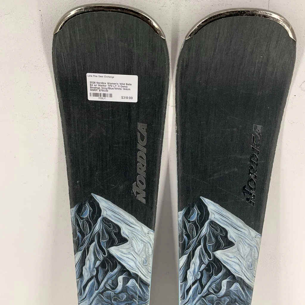 2026 Nordica Women's Wild Belle 84 w/ Marker TP2 LT 11 Demo Bindings - Image 3