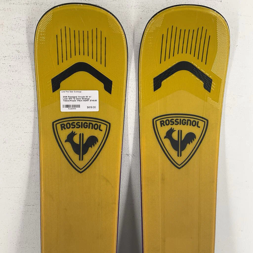 2026 Rossignol Arcade 94 w/ Look SPX 12 Demo Bindings - Image 11