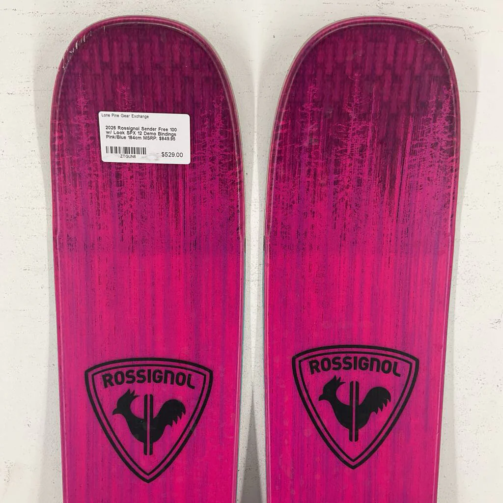 2026 Rossignol Sender Free 100 w/ Look SPX 12 Demo Bindings - Image 23
