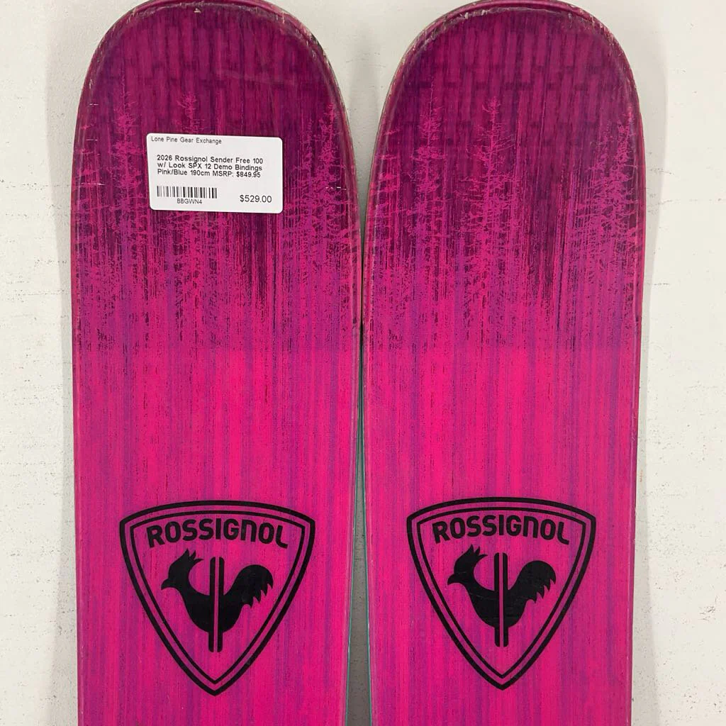 2026 Rossignol Sender Free 100 w/ Look SPX 12 Demo Bindings - Image 35