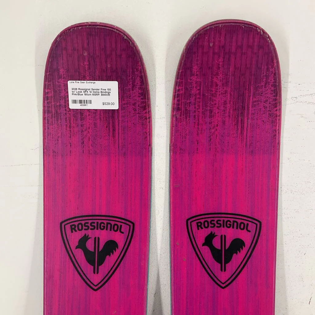 2026 Rossignol Sender Free 100 w/ Look SPX 12 Demo Bindings - Image 43