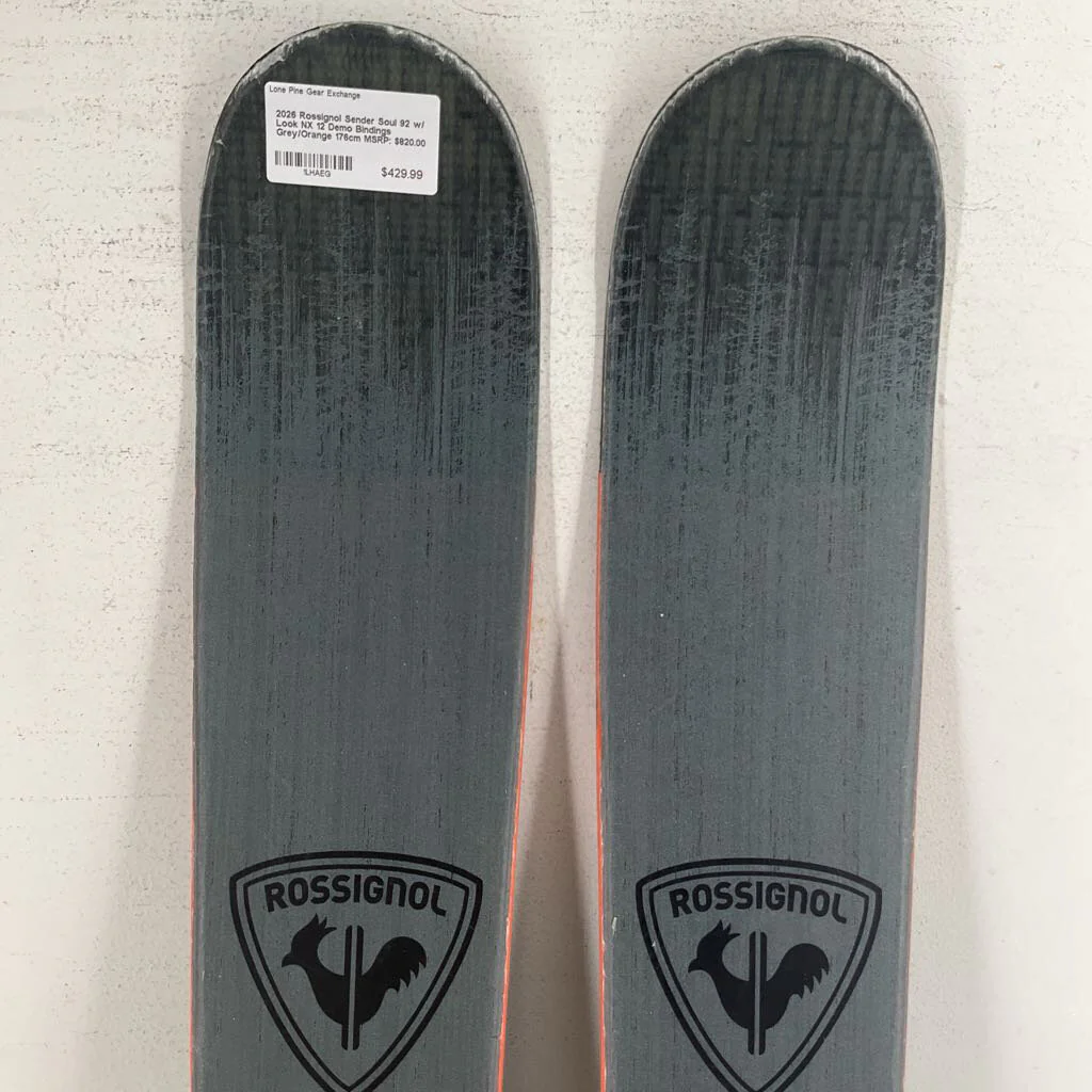 2026 Rossignol Sender Soul 92 w/ Look NX 12 Demo Bindings - Image 3