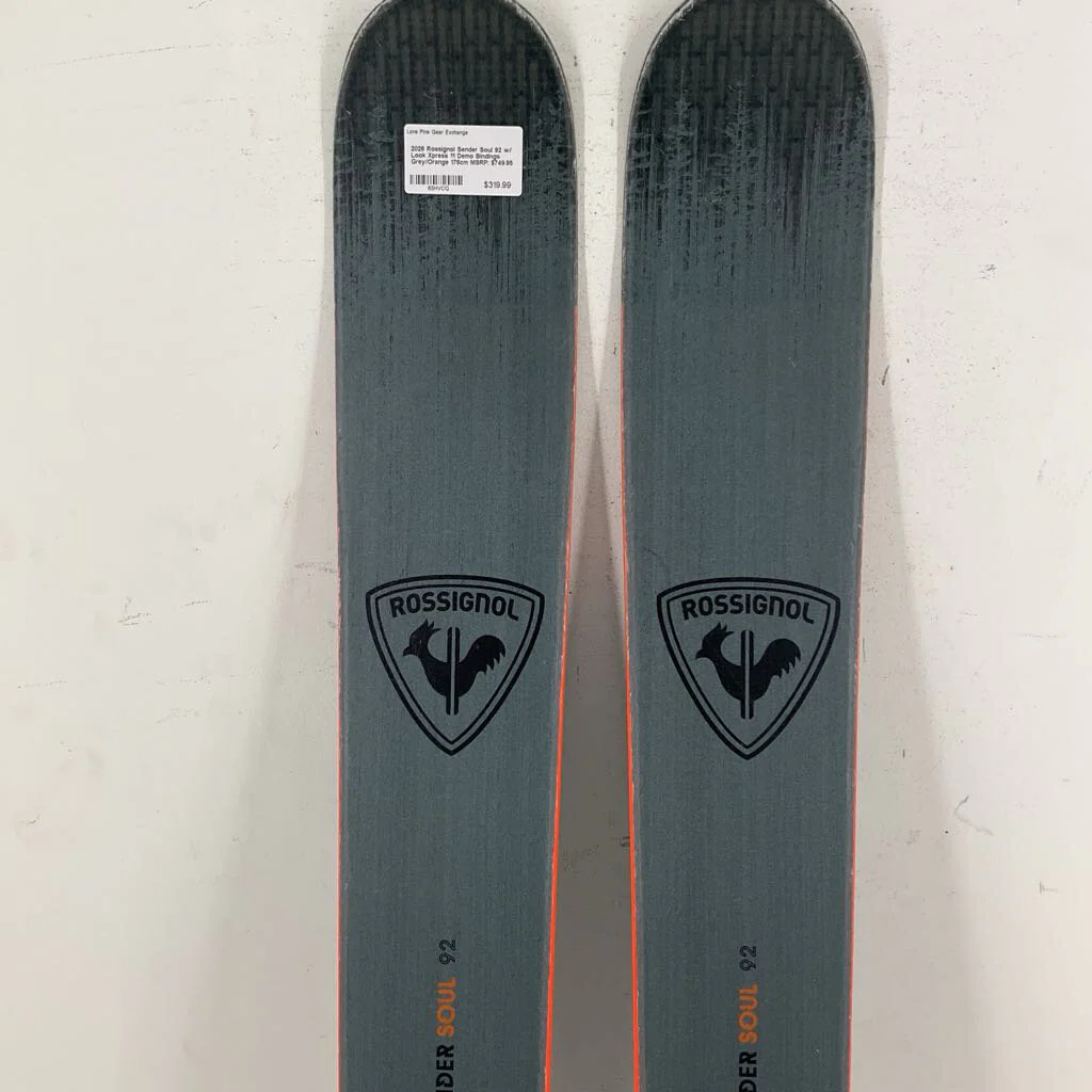 2026 Rossignol Sender Soul 92 w/ Look Xpress 11 Demo Bindings