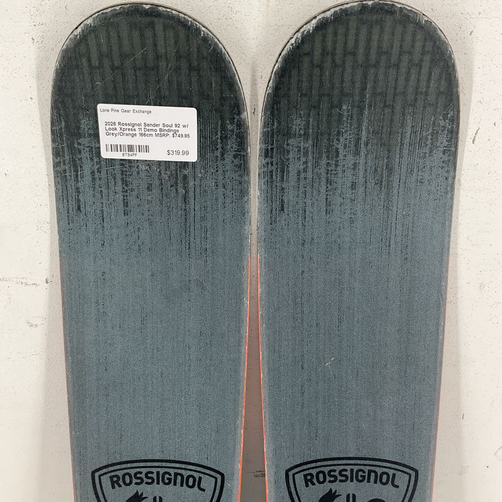 2026 Rossignol Sender Soul 92 w/ Look Xpress 11 Demo Bindings - Image 3