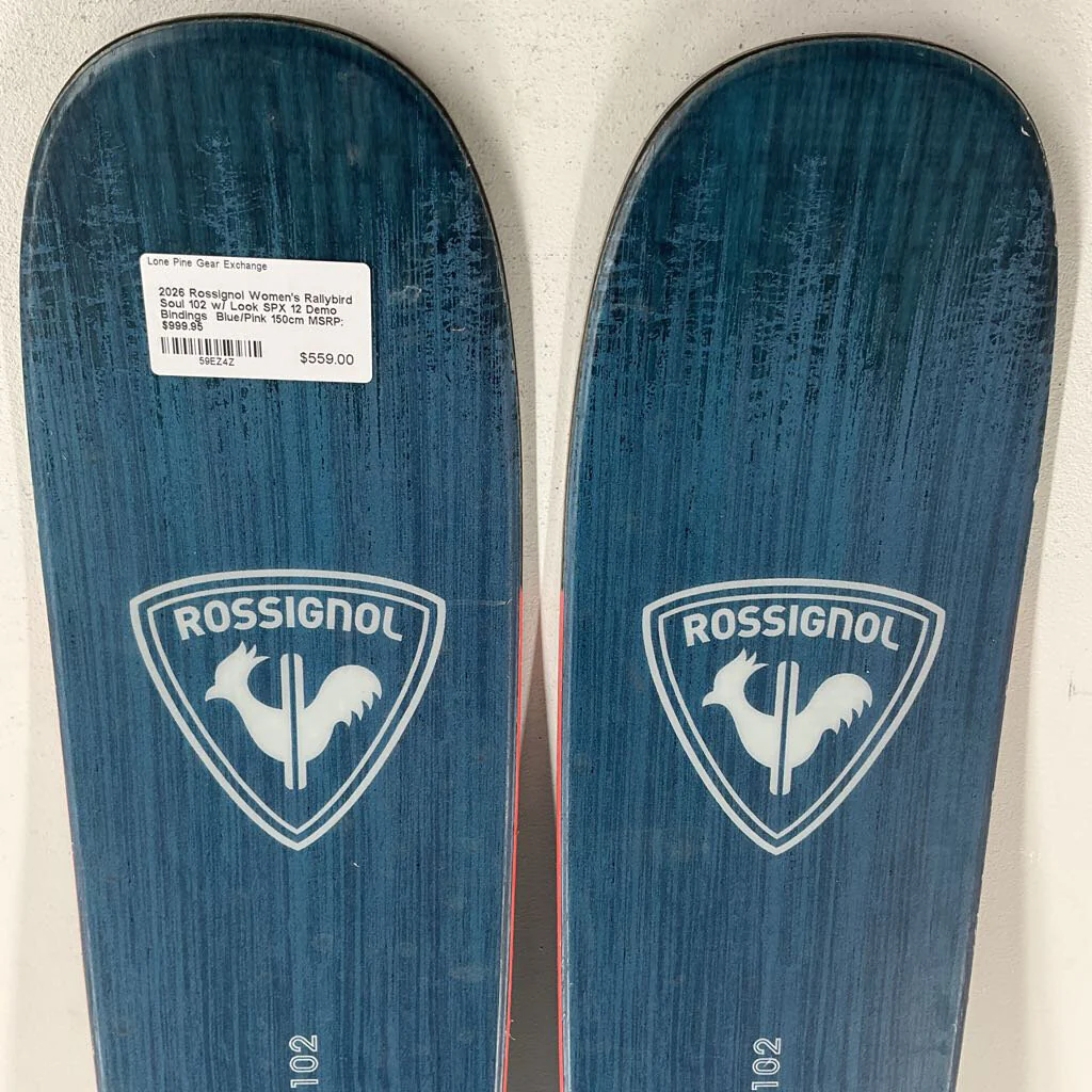 2026 Rossignol Women's Rallybird Soul 102 w/ Look SPX 12 Demo Bindings - Image 11